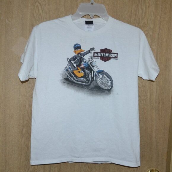 Harley Davidson Looney Toons Grand Canyon Arizona Graphic Draffy Duck T-shirt - Picture 1 of 16